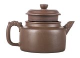 Чайник # 51835, исинская глина, дровяной обжиг, ручная работа, 290 мл.