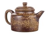 Чайник # 51850, исинская глина, дровяной обжиг, ручная работа, 210 мл.