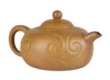 Чайник # 51867, исинская глина, дровяной обжиг, ручная работа, 170 мл.