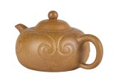 Чайник # 51867, исинская глина, дровяной обжиг, ручная работа, 170 мл.