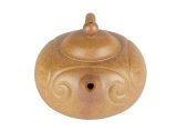 Чайник # 51867, исинская глина, дровяной обжиг, ручная работа, 170 мл.
