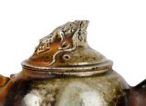 Чайник # 51952, дровяной обжиг, керамика Дэхуа, ручная работа, 230 мл.