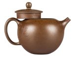 Чайник # 52028, дровяной обжиг/исинская глина, ручная работа, 225 мл.