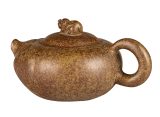 Чайник # 52034, дровяной обжиг/исинская глина, ручная работа, 170 мл.