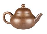 Чайник # 52057, дровяной обжиг/исинская глина, ручная работа, 120 мл.