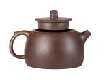 Чайник # 52186, дровяной обжиг/исинская глина, ручная работа, 135 мл.