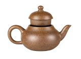 Чайник # 52201, дровяной обжиг/исинская глина, ручная работа, 105 мл.