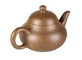 Чайник # 52201, дровяной обжиг/исинская глина, ручная работа, 105 мл.