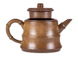 Чайник # 52284, дровяной обжиг/исинская глина, ручная работа, 115 мл.