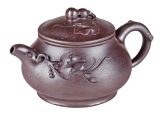 Чайник # 52285, дровяной обжиг/исинская глина, ручная работа, 160 мл.