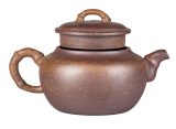 Чайник # 52288, дровяной обжиг/исинская глина, ручная работа, 290 мл.