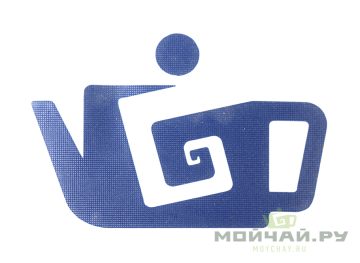 Наклейка Moychay, синяя, оракал, 36*50 мм