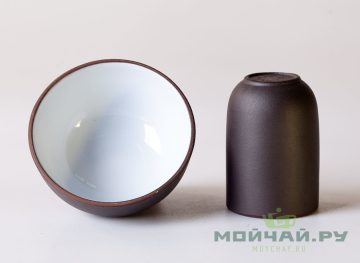 Чайная пара # 24502, керамика, 30/20 мл