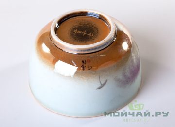 Пиала # 24800, керамика, ручная роспись, дровяной обжиг, 66 мл.