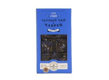 Травяной сбор прессованный «Чёрный чай с чабрецом», 50 г