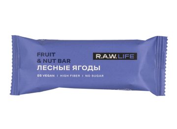 R.A.W. LIFE Орехово-фруктовый батончик "Лесные ягоды"