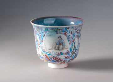 Пиала ручная работа Мойчай # 49208, керамика/ручная роспись, 175 мл.