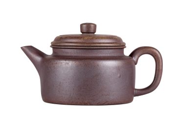 Чайник # 51901, дровяной обжиг/исинская глина, ручная работа, 180 мл.