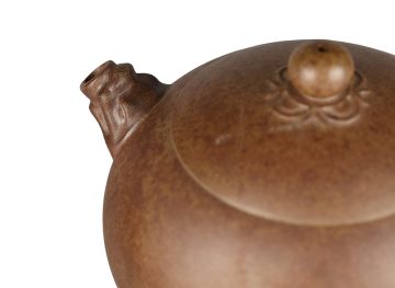 Чайник # 52012, дровяной обжиг/исинская глина, ручная работа, 254 мл.