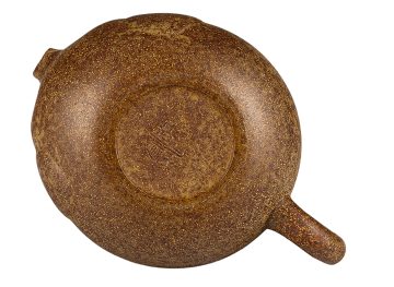 Чайник # 52034, дровяной обжиг/исинская глина, ручная работа, 170 мл.