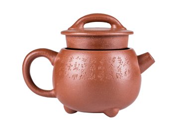 Чайник  # 52084, исинская глина, ручная роспись, 200 мл.