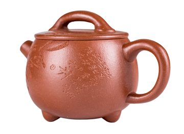 Чайник  # 52084, исинская глина, ручная роспись, 200 мл.