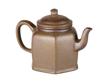 Чайник # 52193, дровяной обжиг/исинская глина, ручная работа, 210 мл.