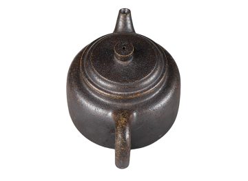 Чайник # 52198, дровяной обжиг/исинская глина, ручная работа, 155 мл.