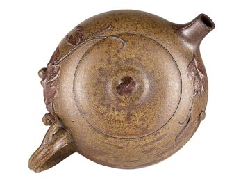 Чайник # 52250, дровяной обжиг/исинская глина, ручная работа, 120 мл.