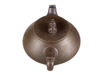 Чайник # 52257, дровяной обжиг/исинская глина, ручная работа, 160 мл.