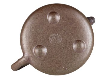 Чайник # 52257, дровяной обжиг/исинская глина, ручная работа, 160 мл.