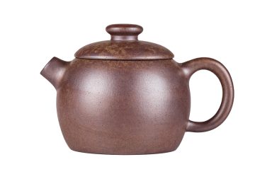 Чайник # 52273, дровяной обжиг/исинская глина, ручная работа, 165 мл.