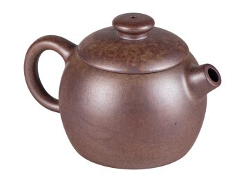 Чайник # 52273, дровяной обжиг/исинская глина, ручная работа, 165 мл.
