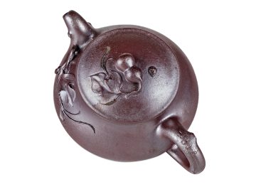 Чайник # 52285, дровяной обжиг/исинская глина, ручная работа, 160 мл.
