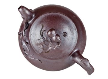 Чайник # 52285, дровяной обжиг/исинская глина, ручная работа, 160 мл.