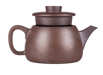 Чайник # 52287, дровяной обжиг/исинская глина, ручная работа, 185 мл.