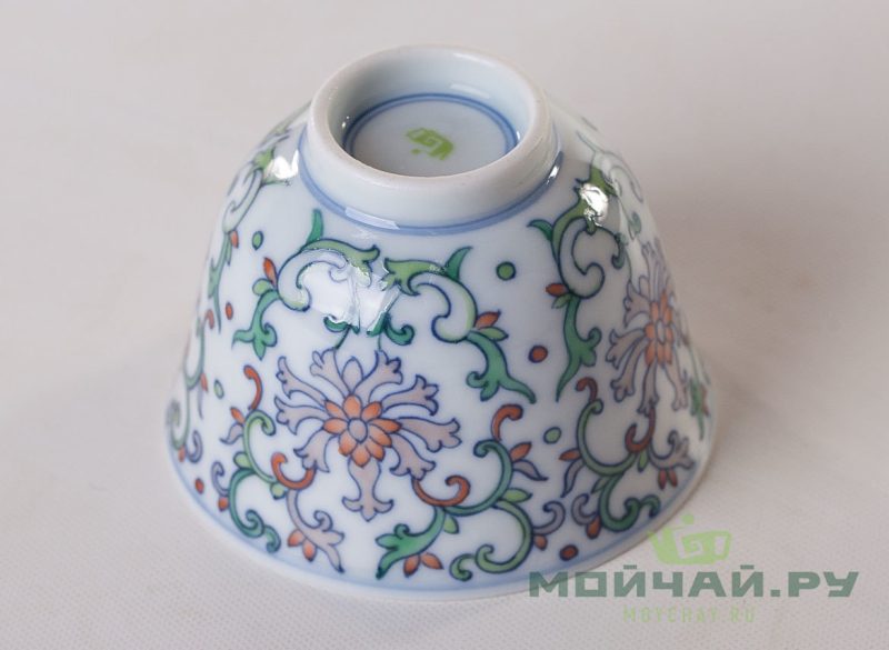 Пиала # 26250, цзиньдэчжэньский фарфор, ручная роспись, 65 мл.