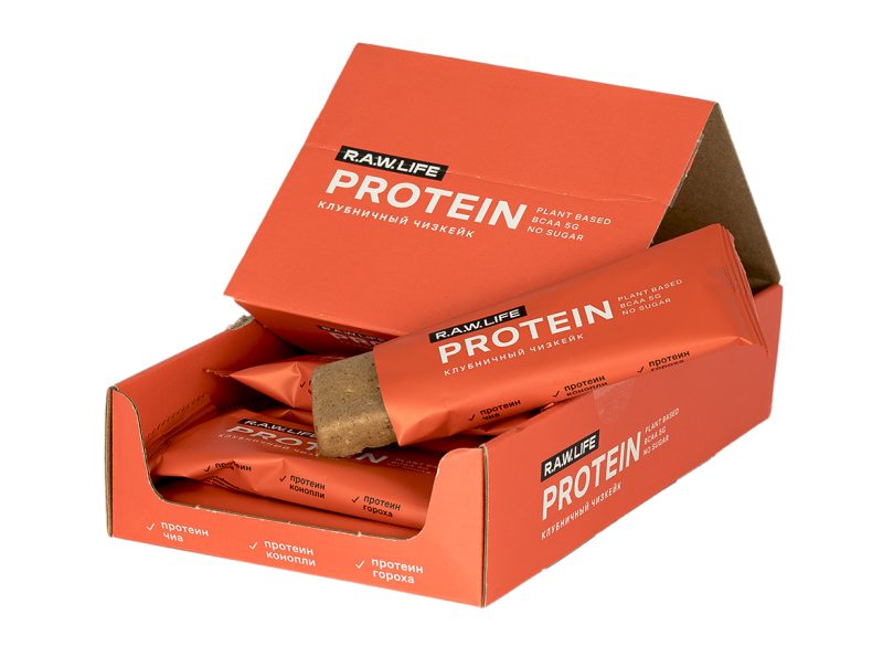 R.A.W. LIFE Protein "Клубничный чизкейк"
