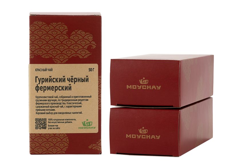 Гурийский чёрный фермерский, коробочка 50 г