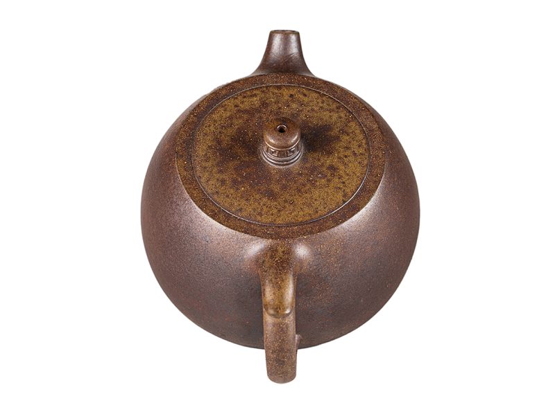 Чайник # 52186, дровяной обжиг/исинская глина, ручная работа, 135 мл.