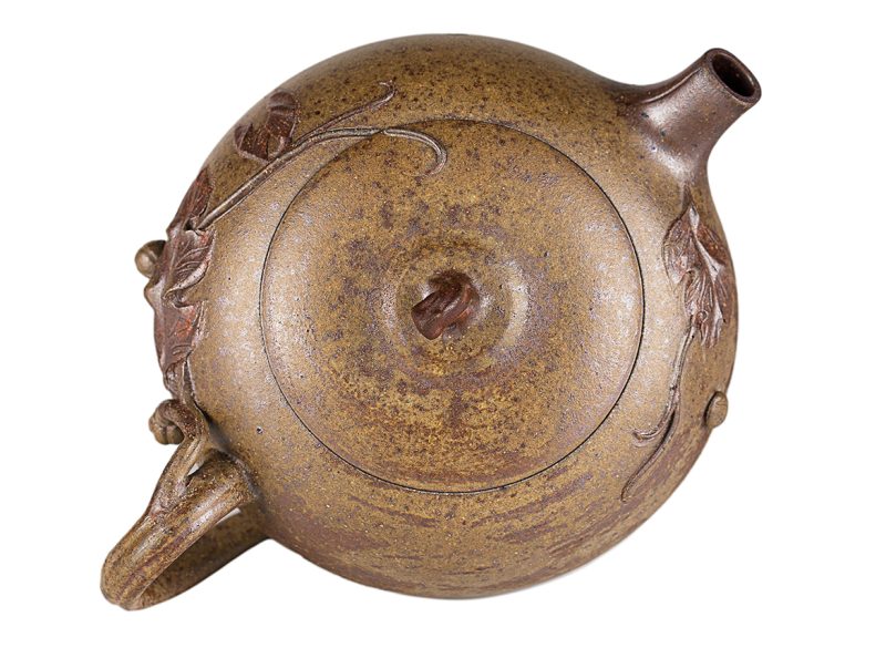 Чайник # 52250, дровяной обжиг/исинская глина, ручная работа, 120 мл.