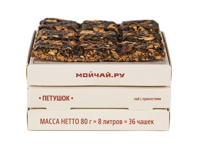Прессованный чай с пряностями «Тарусское чаепитие -Петушок», 80 г